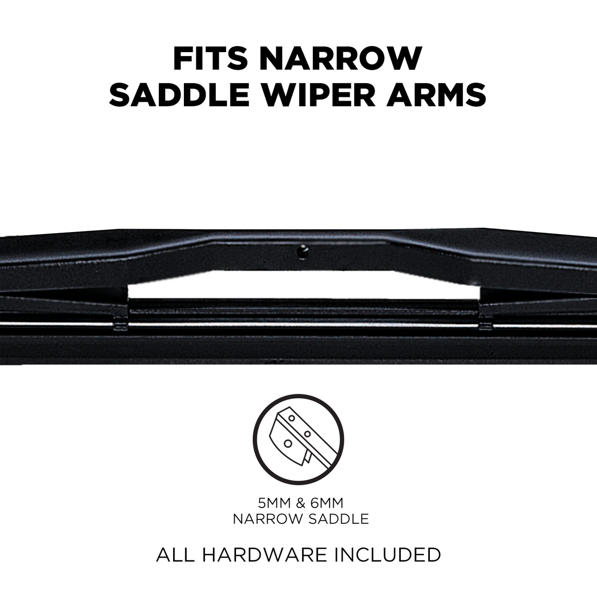 10 Pack - 72 Series Narrow Saddle Flex Heavy Duty Windshield Wiper