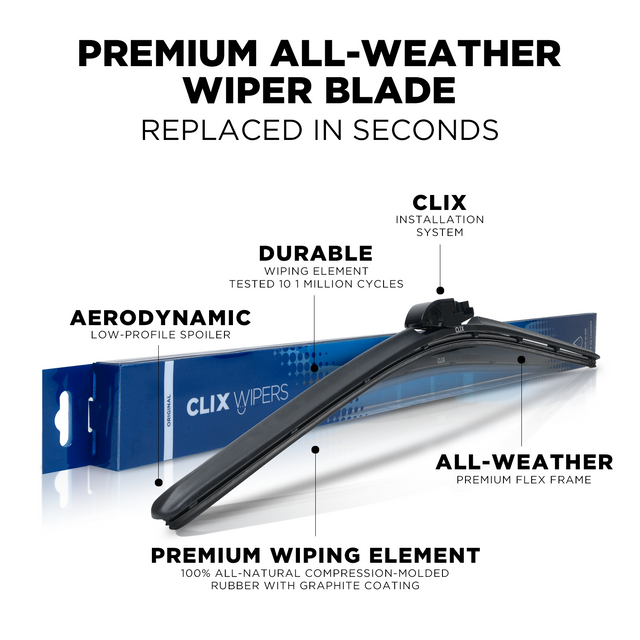 2018 Ford F-150 Windshield Wiper Blades - 22" Driver Side 22" Passenger Side