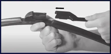 Slide the arm on until seated