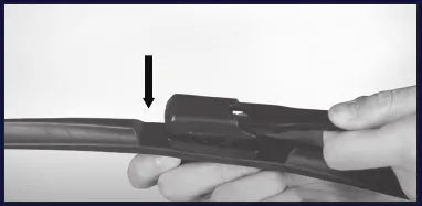 Press down onto the arm